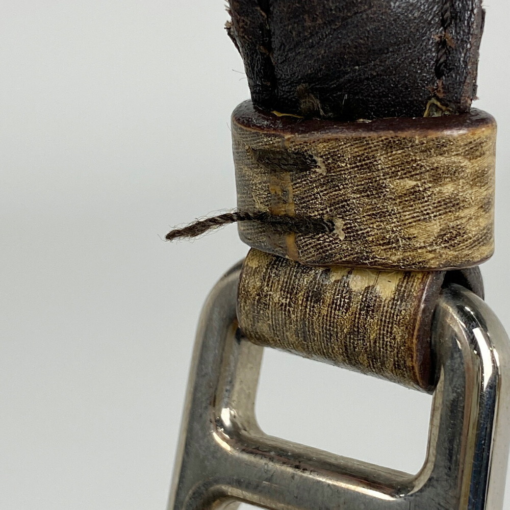 Prada Plate Bag Python Shoulder Brown Embossed Ny… - image 4